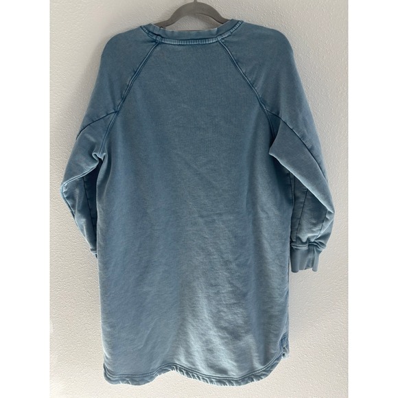 Lou & Gray Sweatshirt Dress Womens Medium Long Sleeve Pockets Comfort Travel - Picture 2 of 4